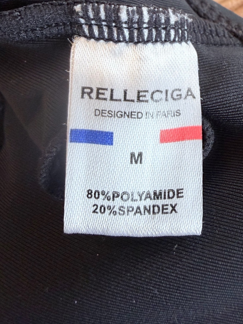 Relleciga Black Ruffle Shoulder Bikini Top | Size M - Picture 5 of 5
